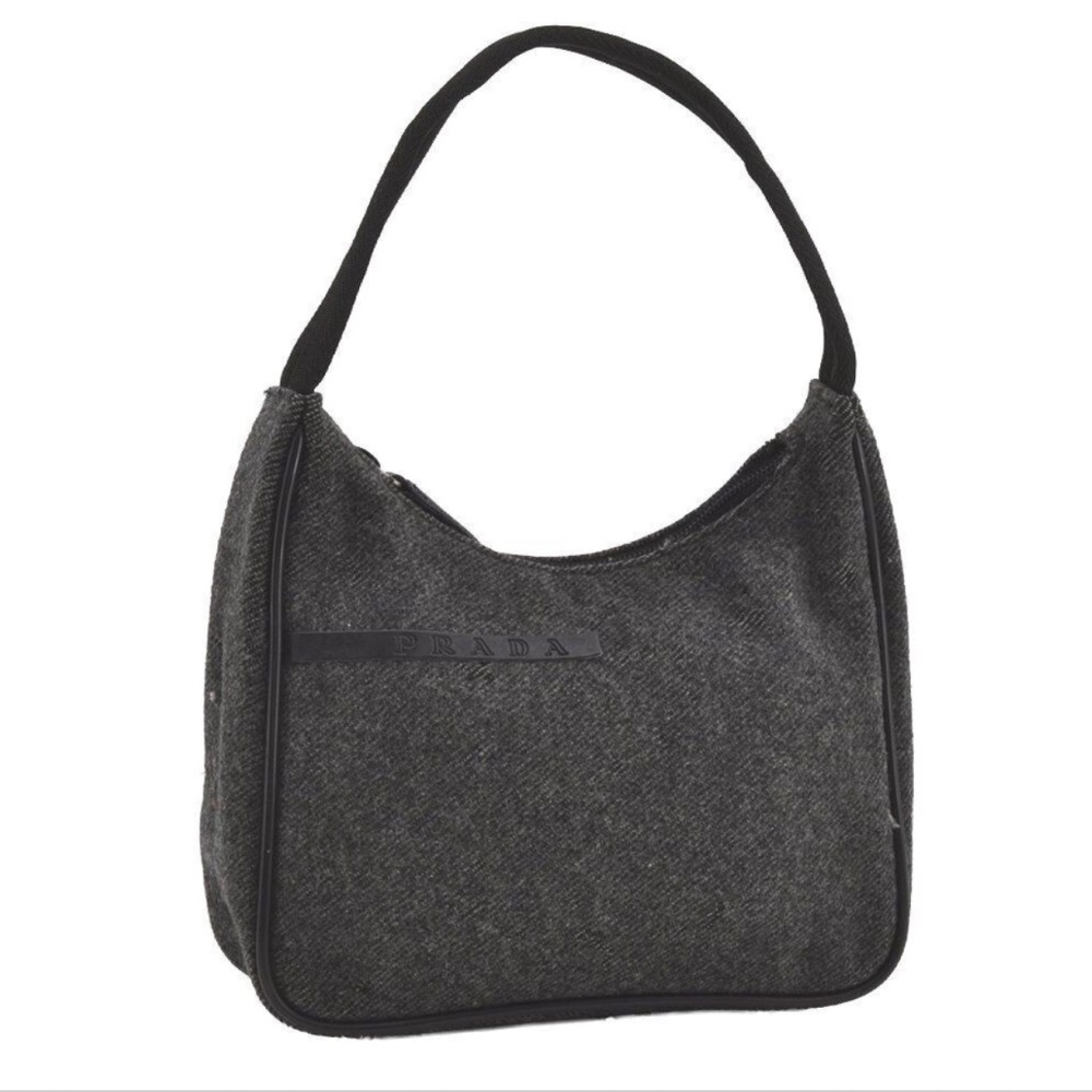 Prada Dark Gray Shoulder Bag